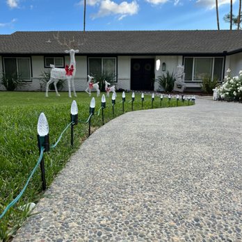 Hanson Holiday Lighting - Yes! We can do stake lighting to outline walkways or planters. - Holiday Decorating Services Near Me