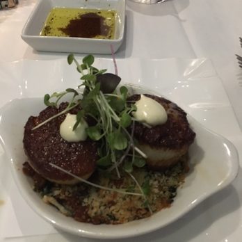 SeaBlue - Scallop starter plate! Best scallops I've ever had! - Wine Bars Near Me - North Myrtle Beach, South Carolina SeaBlue - Scallop starter plate! Best scallops I've ever had! - Wine Bars Near Me - North Myrtle Beach, South Carolina