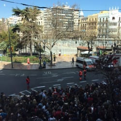 Megastore del Valencia C.F. - Vistas para ver la mascletà desde la primera planta de la tienda
