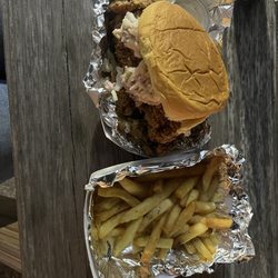 Addison's on the Go - Addison's chicken sandwich (it comes with either tots or fries)