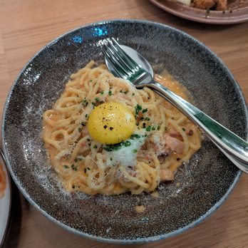 Momonoki - Miso bacon carbonara - Japanese Near Me - Fountain Valley, California Momonoki - Miso bacon carbonara - Japanese Near Me - Fountain Valley, California