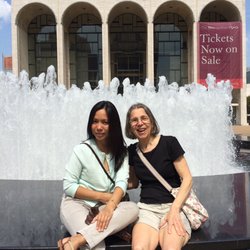 At Lincoln Center I'm with my adopted daughter Aloha. Taken July 17, 2015!  Posted with review 06/05/21