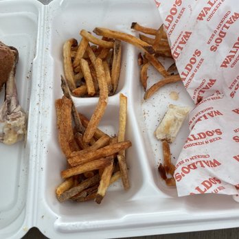 Waldo's Chicken and Beer - Crispy fries are wonderful, however, fries and tenders were too burnt and overcooked to eat at all. - Chicken Shop Near Me - Prospect, Kentucky Waldo's Chicken and Beer - Crispy fries are wonderful, however, fries and tenders were too burnt and overcooked to eat at all. - Chicken Shop Near Me - Prospect, Kentucky