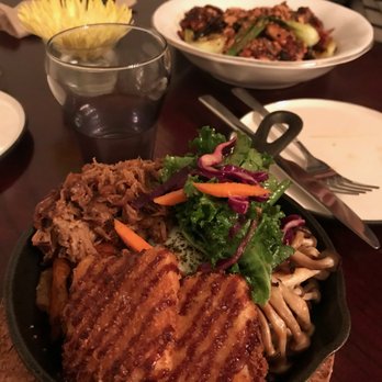 Namu - Vege lover’s Bibimbap with pulled pork and sous vide egg - Asian Fusion Near Me - Dundas, Ontario