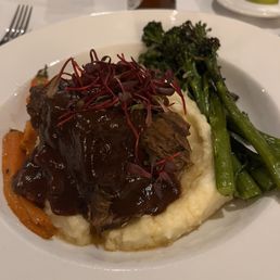 Short Rib atop mashed potato's Short Rib atop mashed potato's