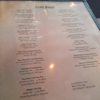 Tucci's Pizza - Craft beer menu. - Pizza Near Me - Boca Raton, Florida