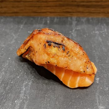 Sushi Lin Brooklyn - King Salmon with char-tomato - Sushi Bars Near Me - Brooklyn, New York Sushi Lin Brooklyn - King Salmon with char-tomato - Sushi Bars Near Me - Brooklyn, New York