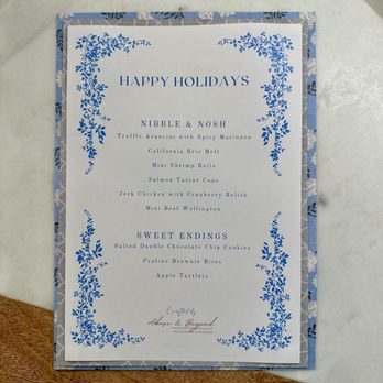 Above & Beyond The Culinary Experience - Menu A&B Printed Out - Caterers Near Me - Agoura Hills, California Above & Beyond The Culinary Experience - Menu A&B Printed Out - Caterers Near Me - Agoura Hills, California
