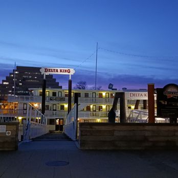 Pilothouse Restaurant - a view of a city at night - New American Near Me - Sacramento, California