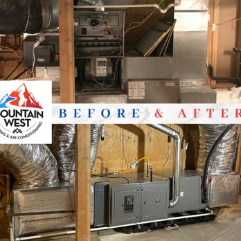 Mountain West Heating and Air Conditioning - Before and after of a 25 year old zoned system complete with brand new Ruud two stage furnace and variable AC system. - Heating & Air Conditioning/HVAC Near Me - Washoe Valley, Nevada Mountain West Heating and Air Conditioning - Before and after of a 25 year old zoned system complete with brand new Ruud two stage furnace and variable AC system. - Heating & Air Conditioning/HVAC Near Me - Washoe Valley, Nevada