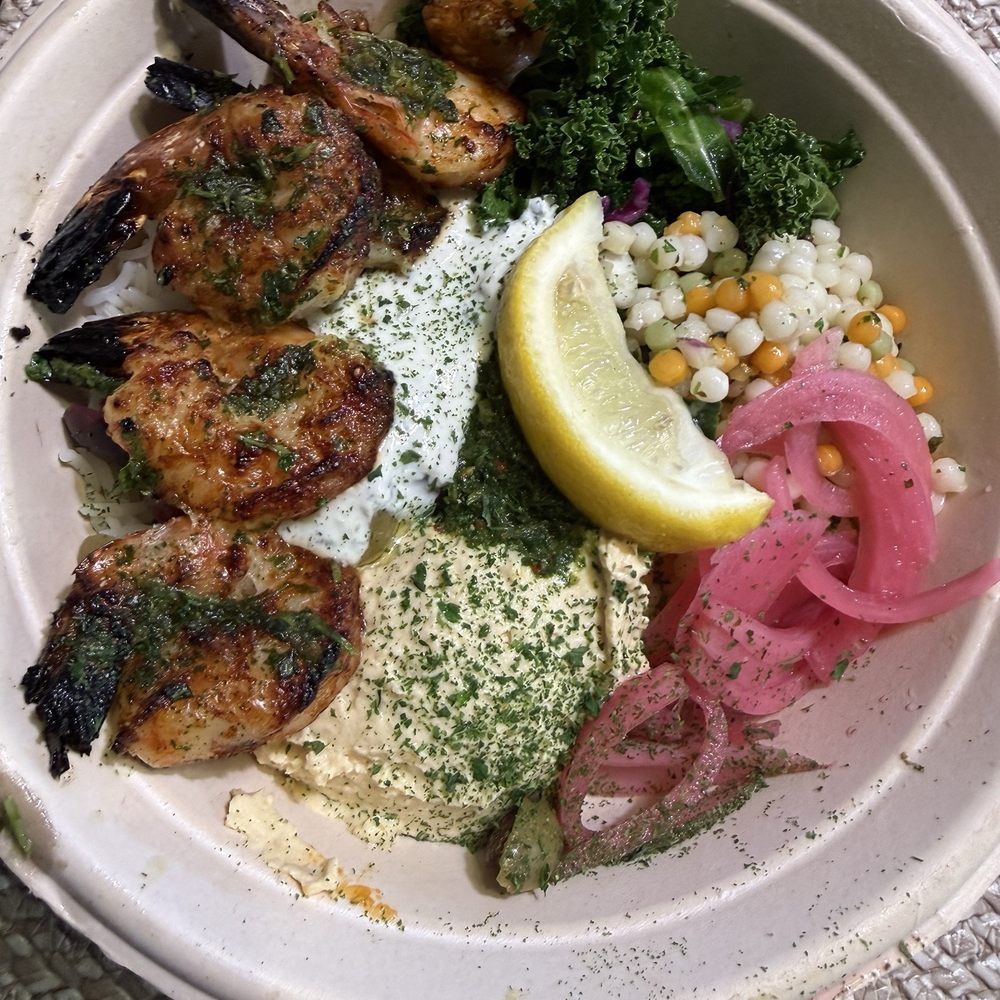 Luna Grill Mesa - To go Santorini Bowl - Mediterranean Near Me - Mesa, Arizona Luna Grill Mesa - To go Santorini Bowl - Mediterranean Near Me - Mesa, Arizona