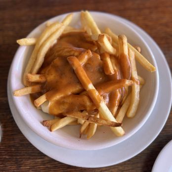The Refuge - Poutine - not exactly authentic French Canadian, however very very tasty - Burgers Near Me - San Carlos, California The Refuge - Poutine - not exactly authentic French Canadian, however very very tasty - Burgers Near Me - San Carlos, California