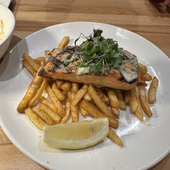 Hook & Anchor - Salmon was so good we had to order it with fries too - Seafood Near Me - Dana Point, California