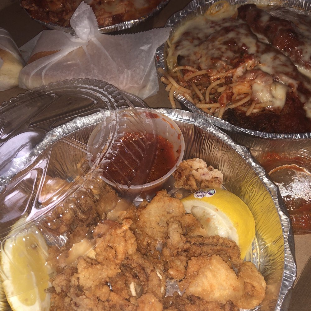 Luigis Pizza - Fried Calamari is way too hard and the Spaghetti with Chicken parmesan is over cooked. This meal was very disappointing - Pizza Near Me - Brooklyn, New York Luigis Pizza - Fried Calamari is way too hard and the Spaghetti with Chicken parmesan is over cooked. This meal was very disappointing - Pizza Near Me - Brooklyn, New York