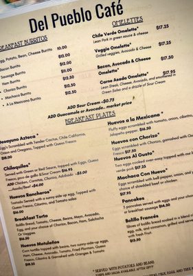 Menu photo 1 Del Pueblo Cafe Santa Barbara, CA Menu photo 1 Del Pueblo Cafe Santa Barbara, CA