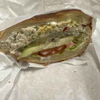 Bagel Cafe - Chicken salad sandwich with provolone on a croissant - Sandwiches Near Me - Pleasanton, California