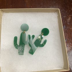 Cactus earrings