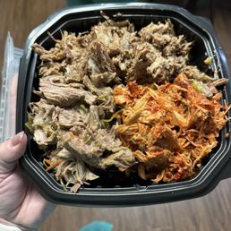 Amazing collection of carnitas, shredded beef, and shredded chicken!!! Amazing collection of carnitas, shredded beef, and shredded chicken!!!