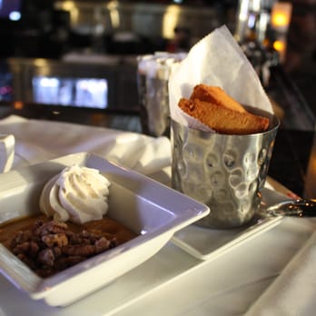 Catalyst Restaurant - Mango Pudding with deep fried pound cake - New American Near Me - Cambridge, Massachusetts Catalyst Restaurant - Mango Pudding with deep fried pound cake - New American Near Me - Cambridge, Massachusetts
