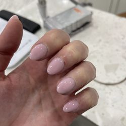 As you can see terrible product left over and she cut me
