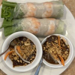 Pho Kim's - A2 fresh spring rolls with peanut sauce