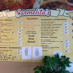 Their menu Their menu