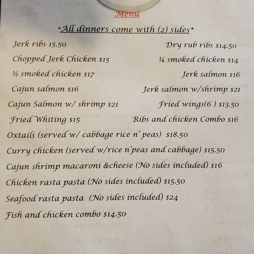 Ka'ribbean Fire - Menu - Caribbean Near Me - La Plata, Maryland