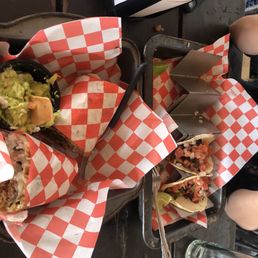 Burrito and tacos