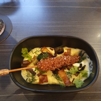 Rogue Bistro - Quinoa-crusted baby corn. - Bistros Near Me - Newstead, QLD