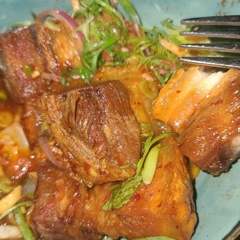 Fin & Brew - Pork belly stir fry - New American Near Me - Peekskill, New York