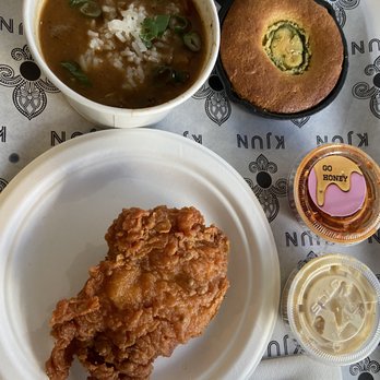 Kjun - Fried Chicken and Gumbo Set - Korean Near Me - New York, New York Kjun - Fried Chicken and Gumbo Set - Korean Near Me - New York, New York