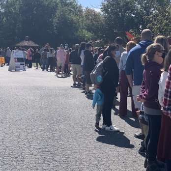 Baugher's Orchard & Farm - Long Fall Line to get apple picking tickets - Petting Zoos Near Me - Westminster, Maryland Baugher's Orchard & Farm - Long Fall Line to get apple picking tickets - Petting Zoos Near Me - Westminster, Maryland