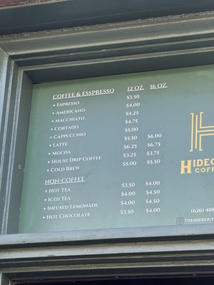 Menu photo 6 Hideout Coffee Monrovia, CA