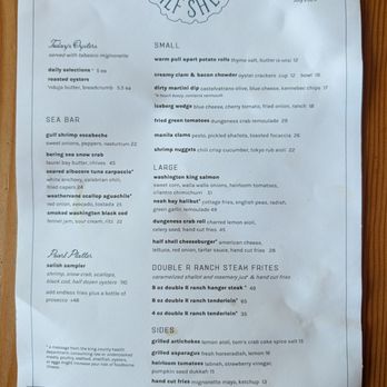 Half Shell - Menu - Bars Near Me - Seattle, Washington