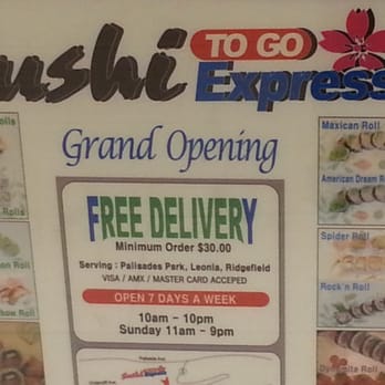 Sushi Express To Go - Sushi Bars Near Me - Edgewater, New Jersey