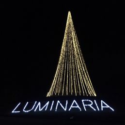 Luminaria in winter Luminaria in winter