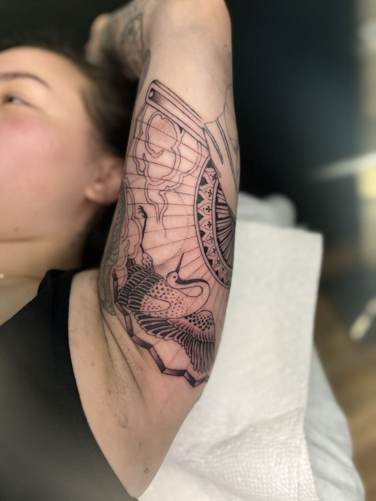Half Orc Tattoo Logo