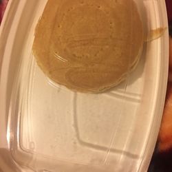 I older this with Uber eat.Guess what Just pancake without meat. I guess they try to make me to be an vegetarian. So angry. I want my meat