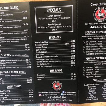 Mr. Jack Peruvian Rotisserie Chicken - Peruvian Near Me - Eldersburg, Maryland