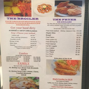Sharks Grill - Menu Page 1 - Seafood Near Me - Danville, Illinois