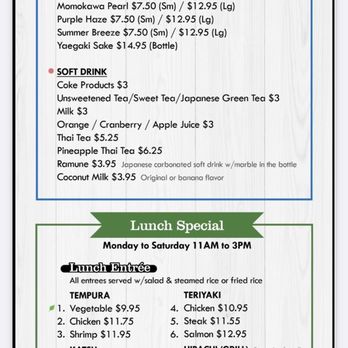 Sushi Monster - Here is the menu. Only way to get it is by going inside and either scanning the QR code or getting a physical menu - Sushi Bars Near Me - Farmington, Utah