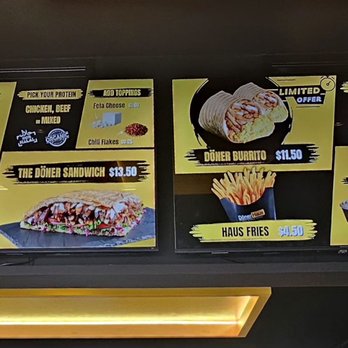Döner Haus - Menu. - German Near Me - New York, New York