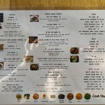 Ten-Ichi Ramen - Menu - Ramen Near Me - Brooklyn, New York