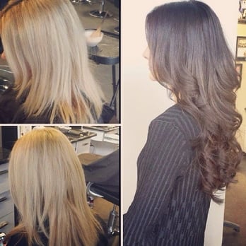 Salon Blunt - Shoulder-length blonde to long, rich brunette - Kelly rocks! - Hair Salons Near Me - Edmonton, Alberta Salon Blunt - Shoulder-length blonde to long, rich brunette - Kelly rocks! - Hair Salons Near Me - Edmonton, Alberta