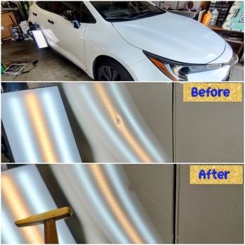 Gold Hammer Paintless Dent Repair - Dent repair Toyota Corolla - Mobile Dent Repair Near Me Gold Hammer Paintless Dent Repair - Dent repair Toyota Corolla - Mobile Dent Repair Near Me
