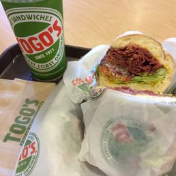 Hot Pastrami and Swiss Sandwich