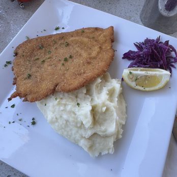Alps Village - Chicken Schnitzel- soooo good!! - German Near Me - Palm Desert, California