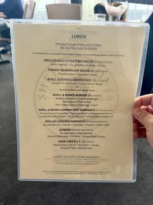 Menu photo 8 Shell & Bones Oyster Bar and Grill New Haven, CT