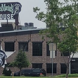 Exterior outside entrance of Gas Monkey Icehouse - The Colony, Texas Exterior outside entrance of Gas Monkey Icehouse - The Colony, Texas