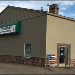 Chim Chiminey Fireplace & Stove Shop - Front door of Logan store.